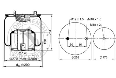 LUCHTBALG COMPLEET OEM-CONTINENTAL 4862 N1 P02